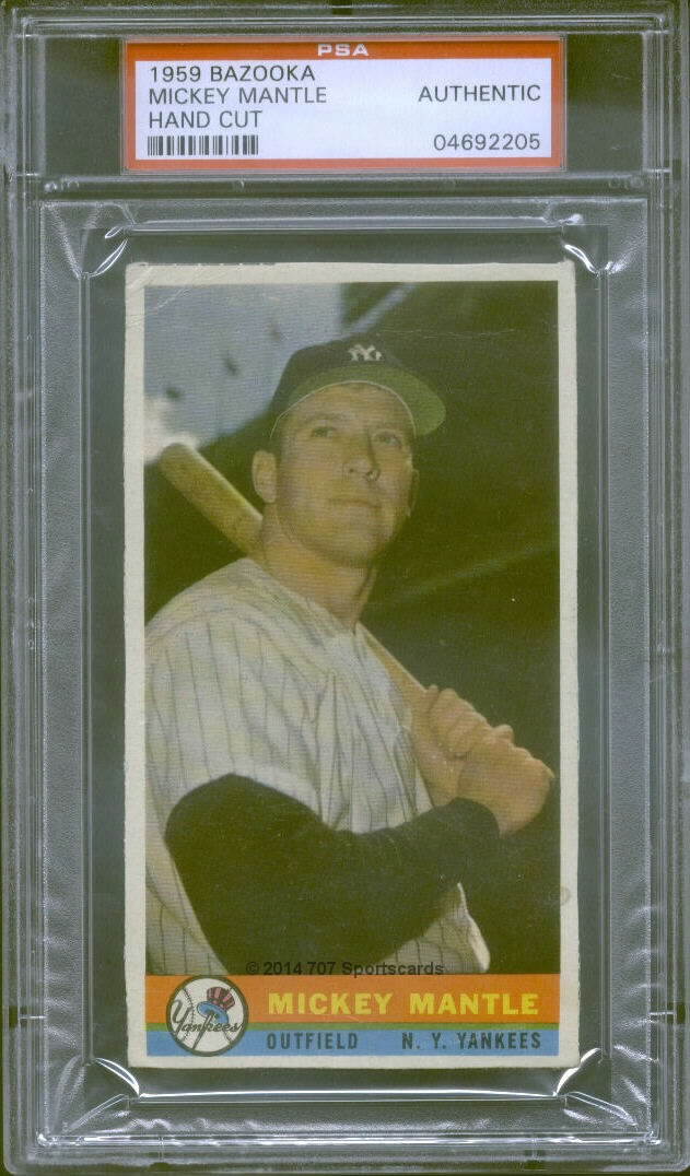 1959 Bazooka Mickey Mantle PSA 0 (2205)  